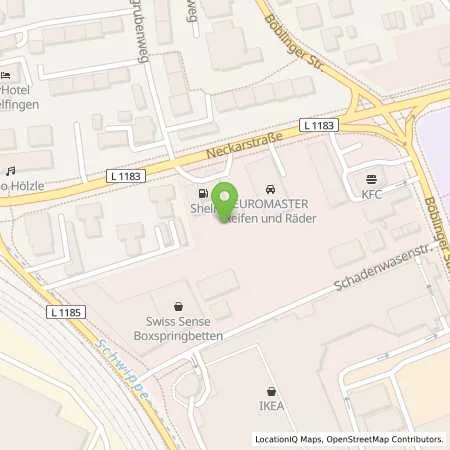 Standortübersicht der Tankstelle EnBW mobility+ AG und Co.KG in 71065 Sindelfingen