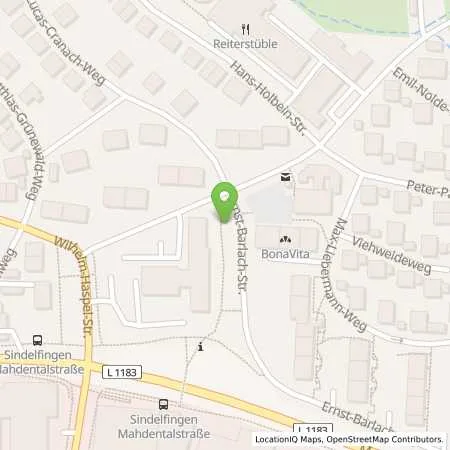 Standortübersicht der Tankstelle EnBW mobility+ AG und Co.KG in 71065 Sindelfingen