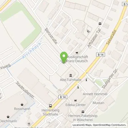 Standortübersicht der Tankstelle EnBW mobility+ AG und Co.KG in 71083 Herrenberg