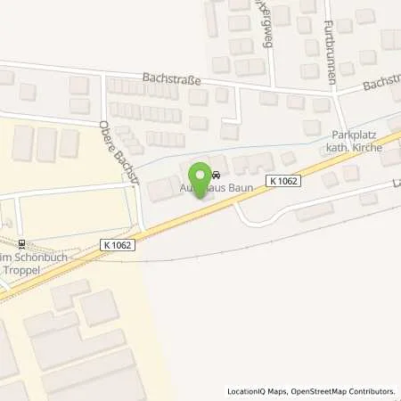 Standortübersicht der Tankstelle Autohaus Baun GmbH in 71093 Weil im Schönbuch