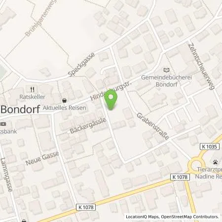 Standortübersicht der Tankstelle EnBW mobility+ AG und Co.KG in 71149 Bondorf