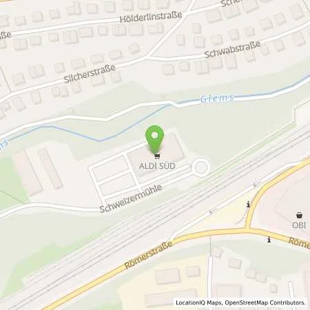 Standortübersicht der Tankstelle ALDI SÜD in 71229 Leonberg