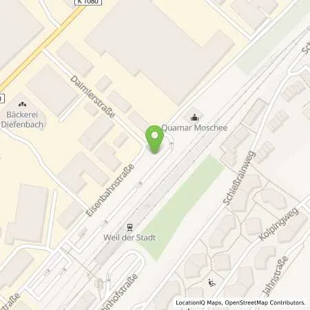 Standortübersicht der Tankstelle deer GmbH in 71263 Weil der Stadt