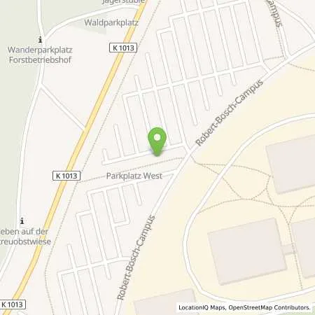 Standortübersicht der Tankstelle Robert Bosch GmbH in 71272 Renningen