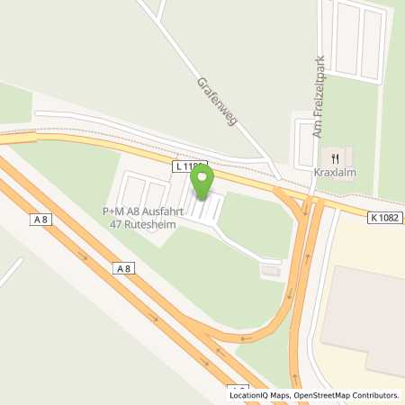 Standortübersicht der Strom (Elektro) Tankstelle: EnBW mobility+ AG und Co.KG in 71277, Rutesheim