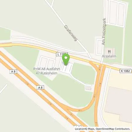 Standortübersicht der Tankstelle EnBW mobility+ AG und Co.KG in 71277 Rutesheim