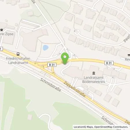 Standortübersicht der Tankstelle Stadtwerk am See GmbH & Co. KG in 88045 Friedrichshafen