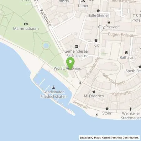 Standortübersicht der Tankstelle Stadtwerk am See GmbH & Co. KG in 88045 Friedrichshafen