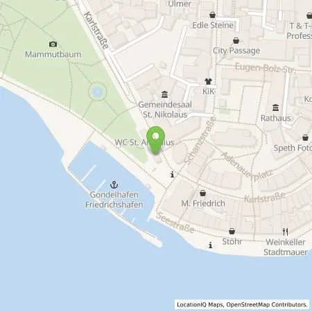 Standortübersicht der Tankstelle Stadtwerk am See GmbH & Co. KG in 88045 Friedrichshafen