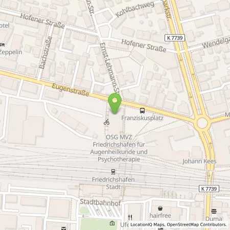 Standortübersicht der Tankstelle Stadtwerk am See GmbH & Co. KG in 88045 Friedrichshafen