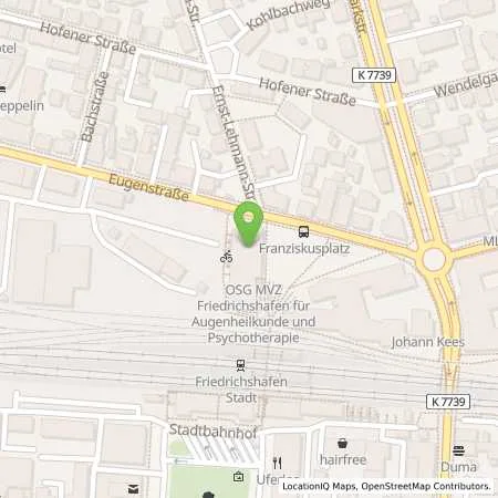 Standortübersicht der Tankstelle Stadtwerk am See GmbH & Co. KG in 88045 Friedrichshafen