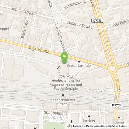 Standortübersicht der Tankstelle Stadtwerk am See GmbH & Co. KG in 88045 Friedrichshafen