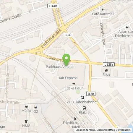 Standortübersicht der Tankstelle Stadtwerk am See GmbH & Co. KG in 88046 Friedrichshafen