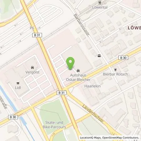 Standortübersicht der Tankstelle Autohaus Oskar Bleicher GmbH & Co KG in 88046 Friedrichshafen