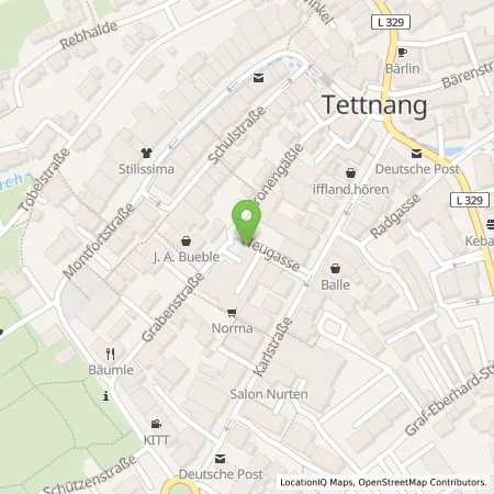 Standortübersicht der Tankstelle Regionalwerk Bodensee GmbH & Co. KG in 88069 Tettnang