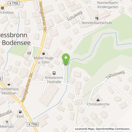 Standortübersicht der Strom (Elektro) Tankstelle: Regionalwerk Bodensee GmbH & Co. KG in 88079, Kressbronn