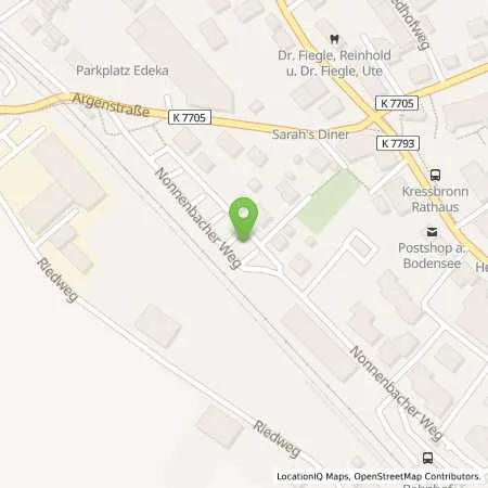 Standortübersicht der Tankstelle Regionalwerk Bodensee GmbH & Co. KG in 88079 Kressbronn