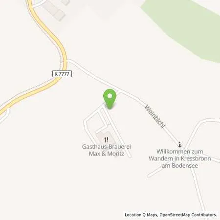 Standortübersicht der Tankstelle Regionalwerk Bodensee GmbH & Co. KG in 88079 Kressbronn