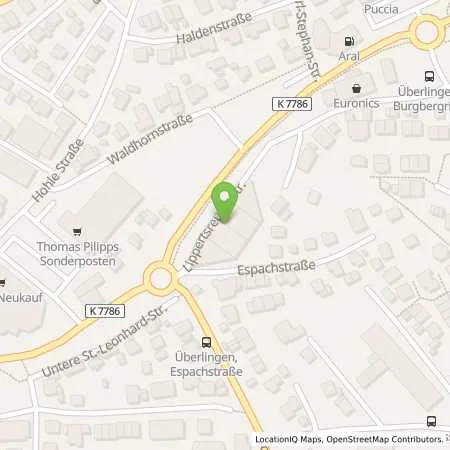 Standortübersicht der Tankstelle EnBW mobility+ AG und Co.KG in 88662 Überlingen