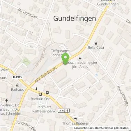 Standortübersicht der Tankstelle Gemeindewerke Gundelfingen GmbH in 79194 Gundelfingen