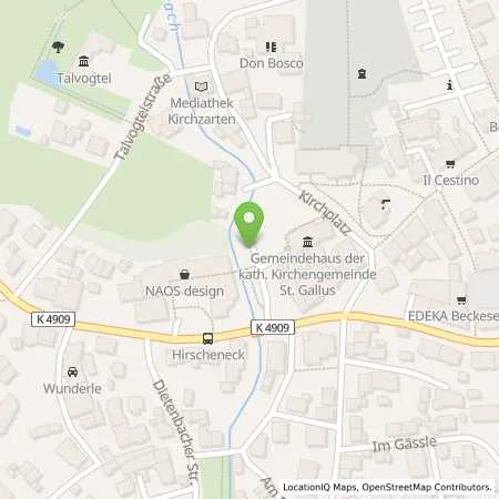 Standortübersicht der Tankstelle Sutter KG in 79199 Kirchzarten