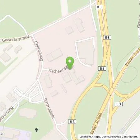 Standortübersicht der Tankstelle Energiedienst Holding AG in 79227 Schallstadt