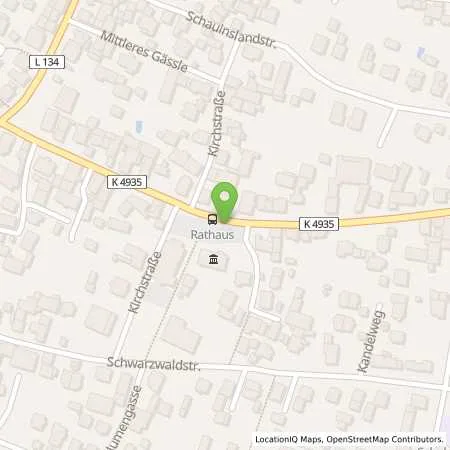 Standortübersicht der Tankstelle Energiedienst Holding AG in 79258 Hartheim