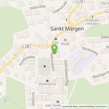 Standortübersicht der Strom (Elektro) Tankstelle: Energiedienst Holding AG in 79274, St. Mrgen