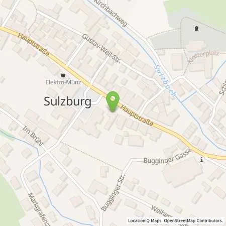 Standortübersicht der Tankstelle Energiedienst Holding AG in 79295 Sulzburg