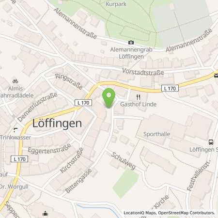 Standortübersicht der Strom (Elektro) Tankstelle: Energiedienst Holding AG in 79843, Lffingen