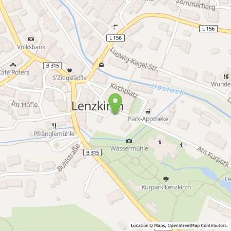 Standortübersicht der Strom (Elektro) Tankstelle: Energiedienst Holding AG in 79853, Lenzkirch
