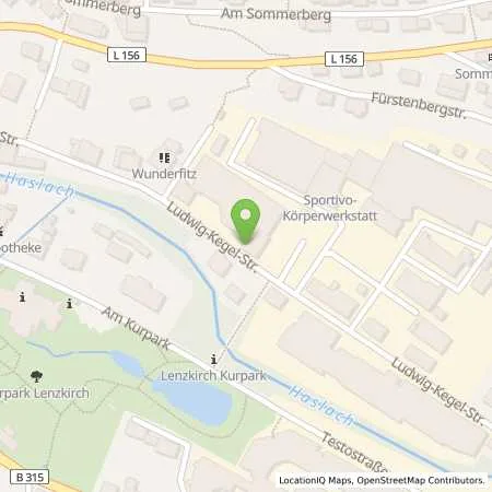 Standortübersicht der Tankstelle H. und H. Wittmer GmbH in 79853 Lenzkirch