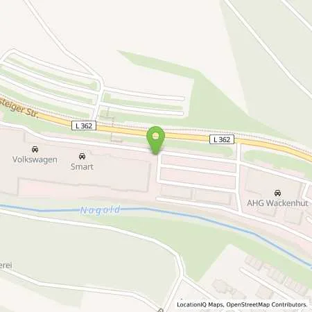 Standortübersicht der Tankstelle deer GmbH in 72202 Nagold