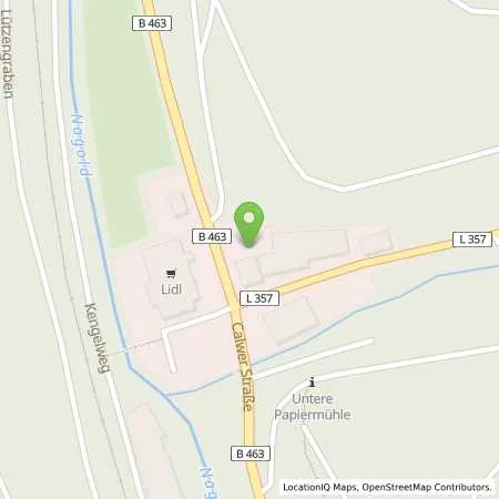 Standortübersicht der Tankstelle deer GmbH in 72218 Wildberg