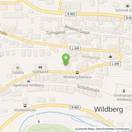 Standortübersicht der Tankstelle EnBW mobility+ AG und Co.KG in 72218 Wildberg