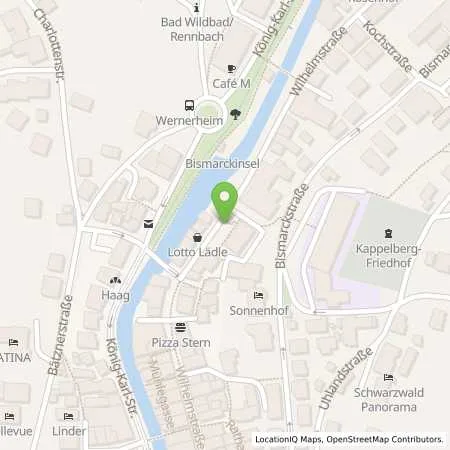 Standortübersicht der Tankstelle deer GmbH in 75323 Bad (Wildbad)