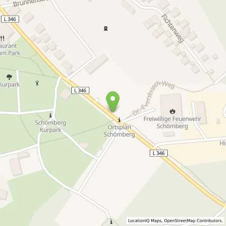 Standortübersicht der Tankstelle SWP Stadtwerke Pforzheim GmbH&Co.KG in 75328 Schömberg