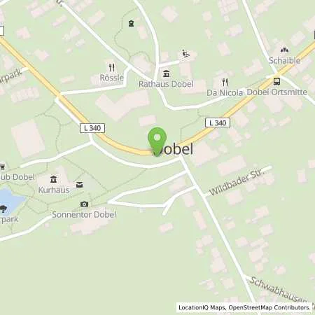 Standortübersicht der Tankstelle SWP Stadtwerke Pforzheim GmbH&Co.KG in 75335 Dobel