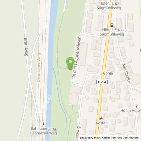 Standortübersicht der Tankstelle deer GmbH in 75339 Höfen