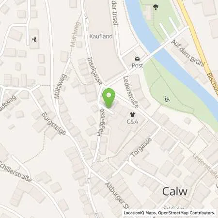 Standortübersicht der Tankstelle deer GmbH in 75365 Calw