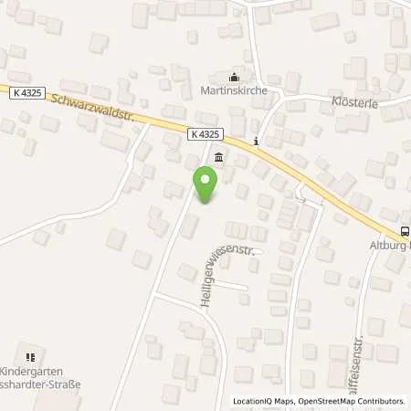 Standortübersicht der Tankstelle deer GmbH in 75365 Calw