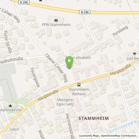 Standortübersicht der Tankstelle deer GmbH in 75365 Calw