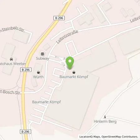 Standortübersicht der Tankstelle deer GmbH in 75365 Calw