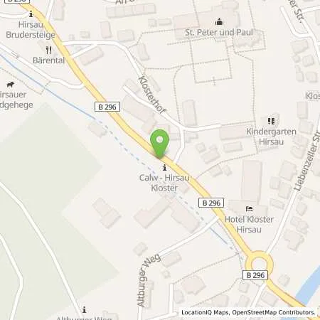 Standortübersicht der Tankstelle deer GmbH in 75365 Calw