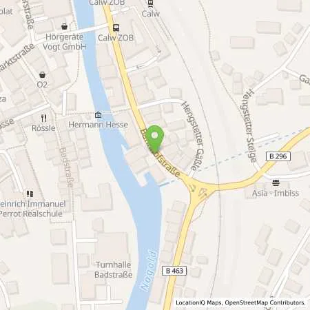 Standortübersicht der Tankstelle EnBW mobility+ AG und Co.KG in 75365 Calw