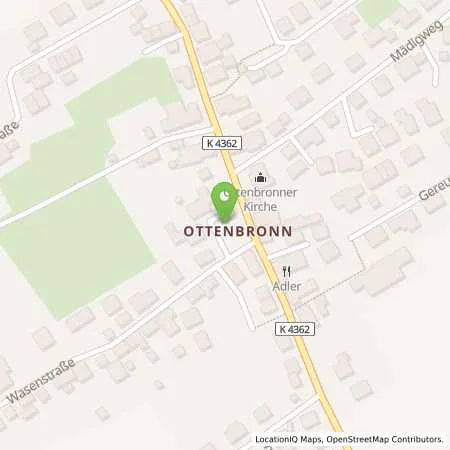 Standortübersicht der Tankstelle deer GmbH in 75382 Althengstett