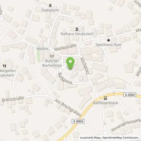 Standortübersicht der Tankstelle deer GmbH in 75387 Neubulach