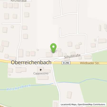 Standortübersicht der Strom (Elektro) Tankstelle: deer GmbH in 75394, Oberreichenbach