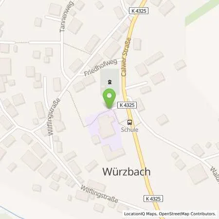 Standortübersicht der Tankstelle deer GmbH in 75394 Oberreichenbach