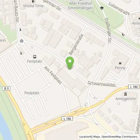 Standortübersicht der Tankstelle EnBW mobility+ AG und Co.KG in 79312 Emmendingen